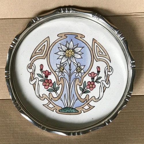 Jugendstil keramik untersetzer - keramik,