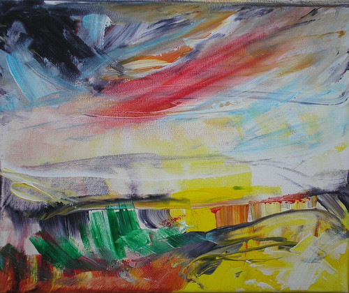 Original abstraktes acryl - abstraktes,