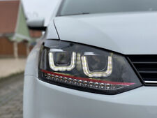 Scheinwerfer für VW Polo 6R 6C 09-17 schwarz rot H7 Led Blinker links rechts