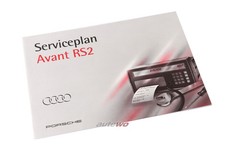 NEU Audi RS2 5 Zylinder 20V Turbo ADU Serviceplan deutsch Inland 1.1994