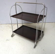 Vintage Dinett Bremshey Servierwagen Barwagen Klappwagen Teewagen 70er(F025-1847