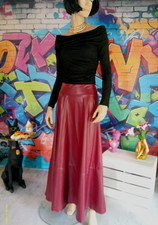 Langer Damen Kunstleder Maxi