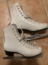 Damen Eiskunstlaufschuh, Weißes Leder