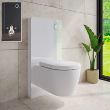 Bernstein Sanitärmodul Wand-WC Front Glas weiß oder Schwarz / Gestell Aluminium