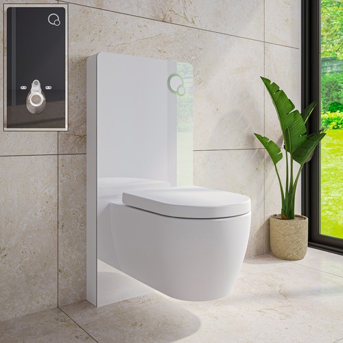 Sanitärmodul wand front - sanitärmodul, wand-wc
