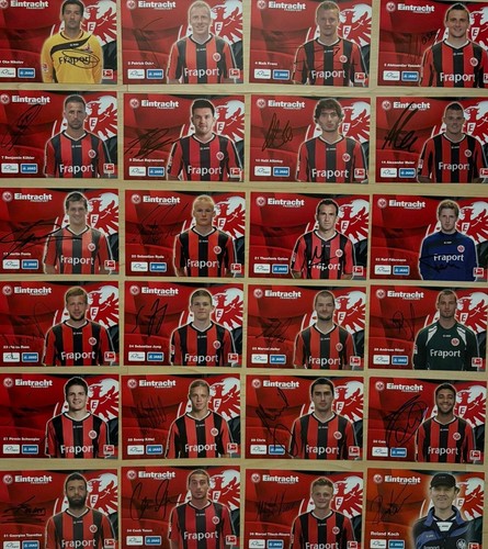 Autogrammkarten eintracht - -,