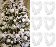 Weihnachtsbaum weiß Feder