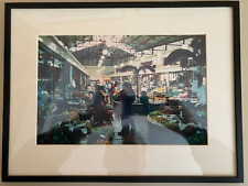 Bilderrahmen schwarze Holzleiste Normalglas Passepartout ca. 41 x 31 cm (B x H)