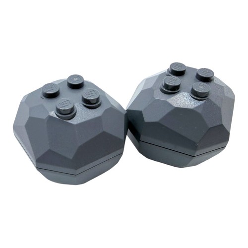 Lego fels 4x4 dark - 2x, stone