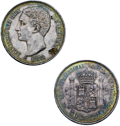 Spanien 337 alfonso xii 5 - xii,,