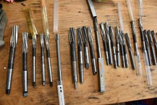 Konvolut 41 Reibahlen Set gebraucht Industriequalität D=2-20mm H7 Maschinenahlen