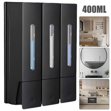 3stk Wandmontierter Seifenspender, Shampoo-Spender für Badezimmer, Hotel