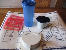 TUPPERWARE * BACKUNTERLAGE, WASSERMAX WASSERMANN, MILCHKÄNNCHEN u. DECKELSAMMLER