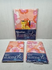 NEU Bettwäsche-Set Bezug  Kopfkissen "fleuresse" flower power 60er 70er Vintage