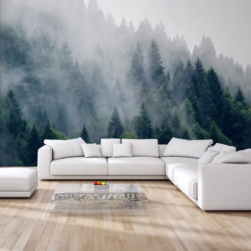 Vlies fototapete wald nebel - vlies,