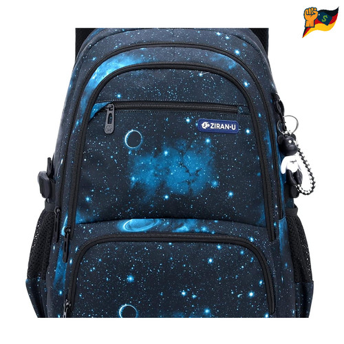 Schulrucksack jungen blau - blau, 16