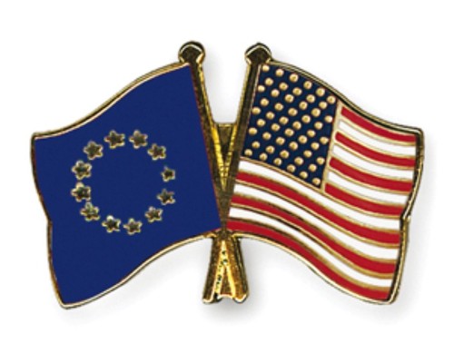 Usa europa pin flaggen - europa,