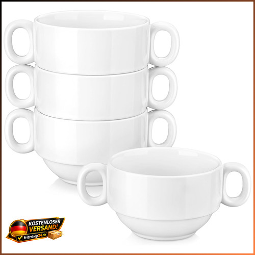 Suppentassen set teilig - suppentassen-set, 4-teilig