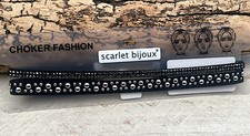 Halsband Choker Strass Nieten