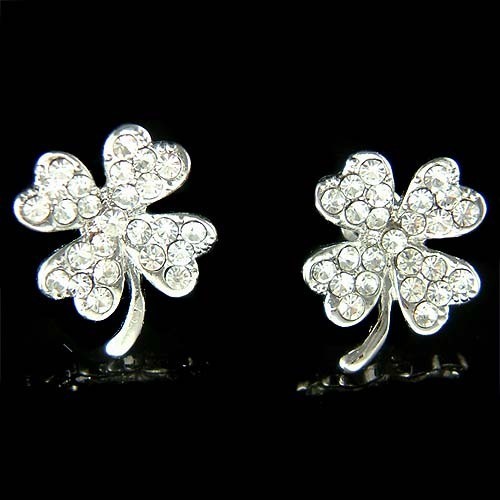 Kleeblatt mit swarovski - kleeblatt,