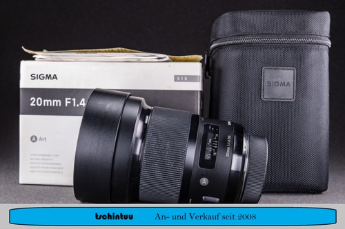 Sigma 20mm hsm - 20mm, f1,4
