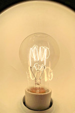 Echte Kohlefaden Edison Lampe