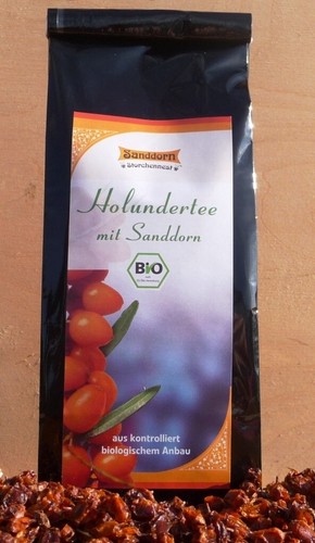 Holundertee mit sanddorn bio - holundertee,