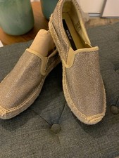 REPLAY Espadrilles beige gold Plateau Bast Gr. 38 ungetragen