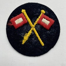 1 Ärmelabzeichen Kriegsmarine Signalmatrose maschinegestickt 2.WK orig.