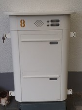 Briefkastenanlage 2 fach mit Klingeltastern weiß Normbau