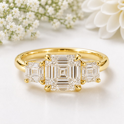 Diamant ehering 18k - diamant, gelbgold