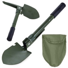 Multifunktions Klappspaten Tasche Spaten Hacke Säge Pickel Campingspaten Khaki