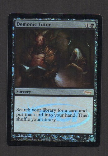 Mtg foil demonic tutor - mtg,