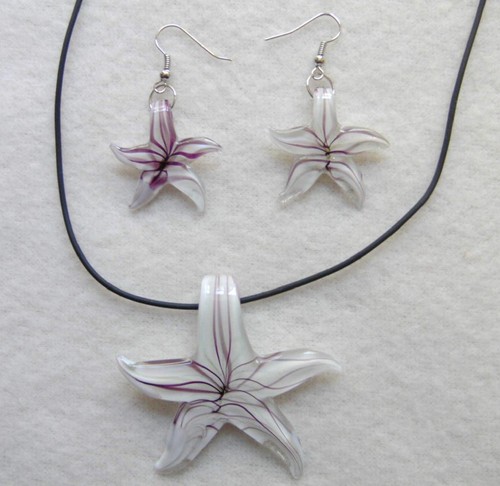 Modeschmuck set aus glas - modeschmuck-set,