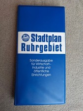 Falk Stadtplan Ruhrgebiet Sonderausgabe Wirtschaft, Industrie  Anfang 1980er