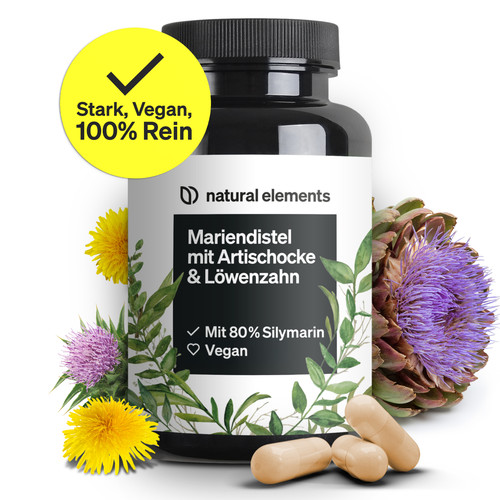 Mariendistel mit artischocke - mariendistel,