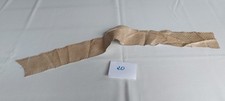 Schlangenleder 20, Schlangenhaut Echte Schlange Leder beige Rest - 62 x 6,5 cm