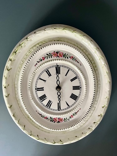 Vintage keramik wanduhr - vintage,
