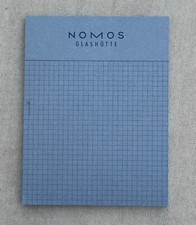 NOMOS Glashütte Papierblock At Work Weltzeit Werbegeschenk Sammler Tangente