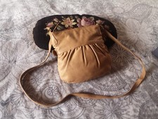 Umhängetasche Damen Loubs Vintage Cognacfarbe Leder 