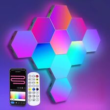 10 Stück Hexagon LED Panel RGB Sechseck Wandleuchte Gaming Wand Licht Sync Musik
