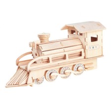 Lokomotive 3D Holzbausatz Dampflokomotive Zug Lok Holz Steckpuzzle Holzpuzzle
