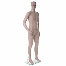 Schaufensterpuppe HWC-E37, männlich Mannequin Schneiderpuppe, beweglich 185cm