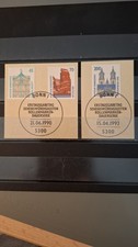 Bund +SWK+  Mi.-Nr. 1468 - 1469 + 1665 mit Ersttagsstempel auf Briefstück