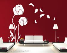 Wandtattoo:  Blume, Mohnblume