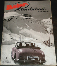 Motor Rundschau 01/53 Test DKW-Kombi 3/4 t,BMW 501,Tornax V200,Mofa Panther-Baby