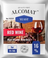 Rotweinhefe Alcomat Red Wine Yeast HAT 16% Gärhefe Wein Weinhefe Rotweine Top!