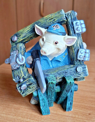 Dekofigur schwein handwerker - dekofigur, schwein,handwerker
