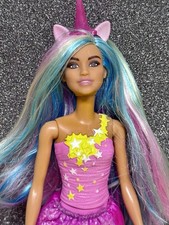 Barbie  Puppe Einhorn - Regenbogen Haare - Top