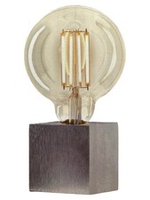 Sompex Tischleuchte rund modern silber Metall Glas Design Lampe 8cm